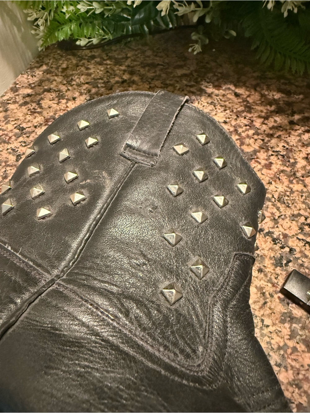 Miz Mooz Studded Black Leather Women's Ankle Boots - Picture 9 of 10